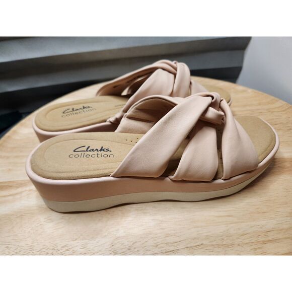 Clarks Clara Charm Sandals Women's size 9 Light Pink - Picture 7 of 9